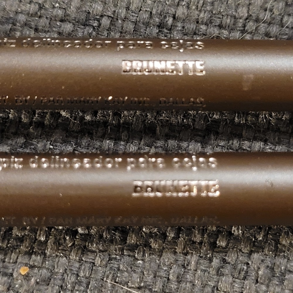 X2 Mary Kay BRUNETTE Eyebrow Brow Definer Wood Pencil 034731 NEW In Box - Picture 2 of 3